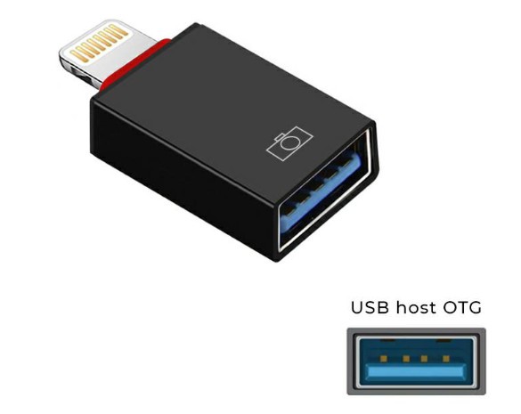 ADAPTER LIGHTNING WT/GN.USB A OTG